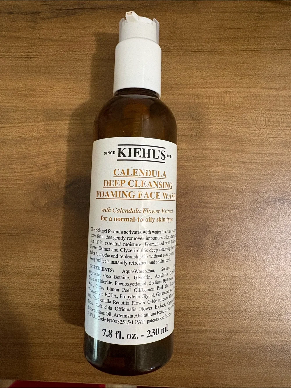 Kiehl’s Calendula Deep Cleansing Foaming Face Wash 7.8oz
